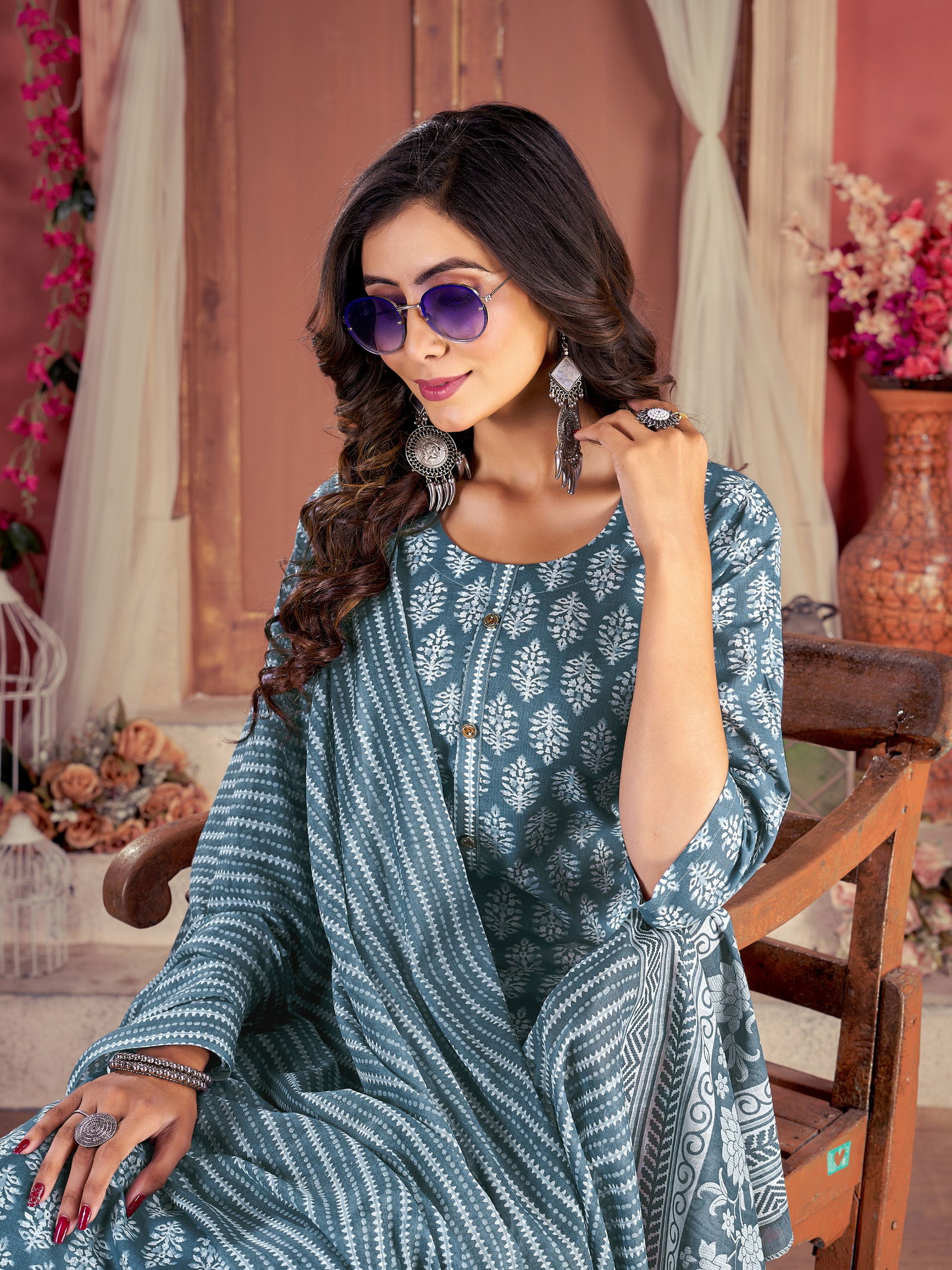 Summer Cotton Vol 1 Jaipuri Print Cotton Kurti With Bottom Dupatta Wholesale Shop In Surat